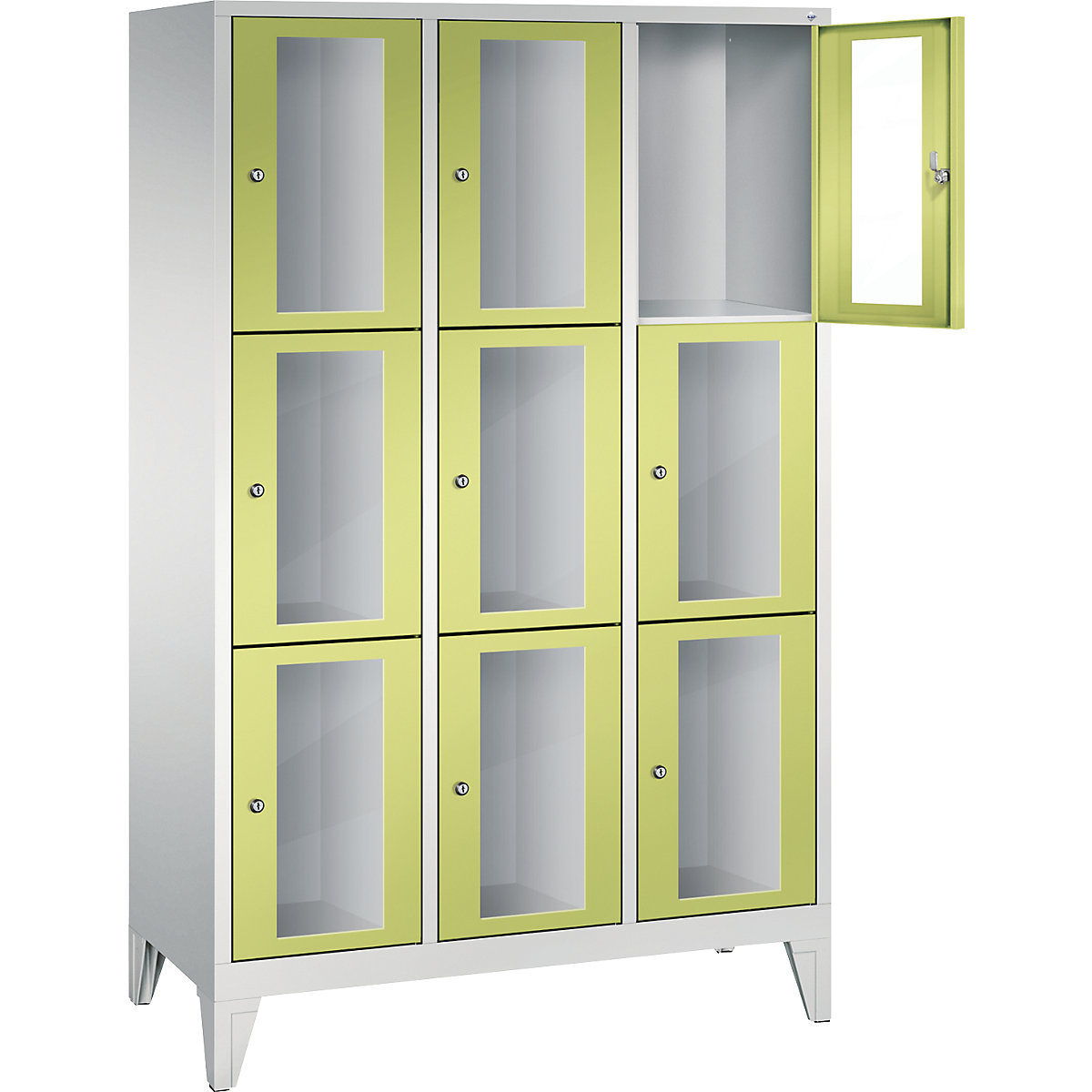 CLASSIC locker unit, compartment height 510 mm, with feet – C+P (Product illustration 14)-13