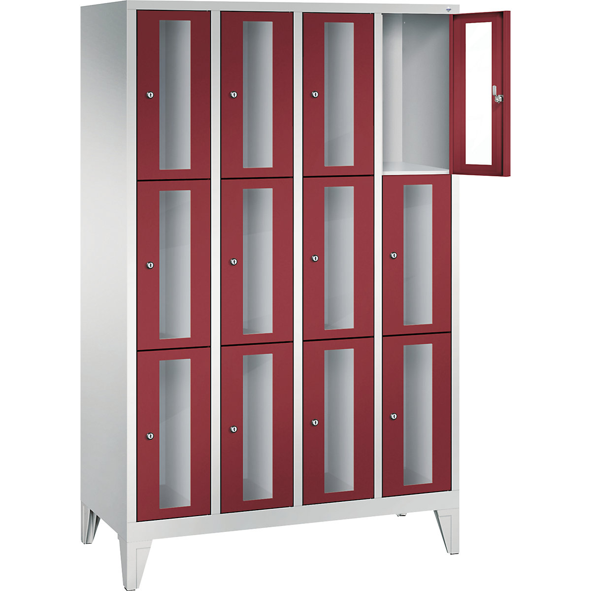 CLASSIC locker unit, compartment height 510 mm, with feet – C+P (Product illustration 16)-15