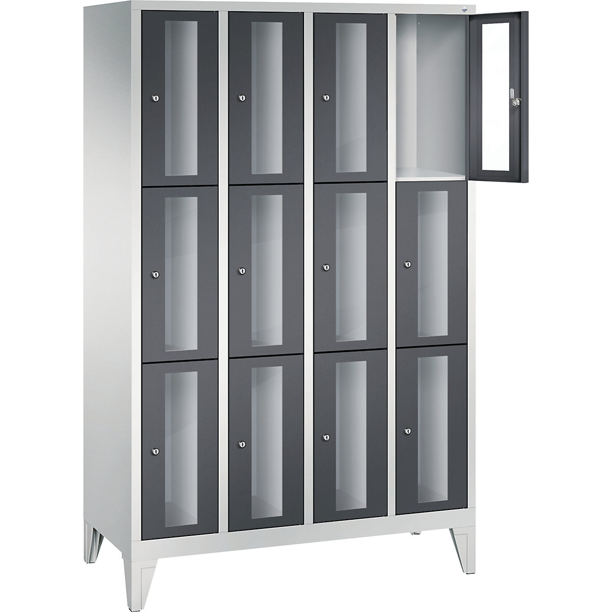 CLASSIC locker unit, compartment height 510 mm, with feet – C+P (Product illustration 14)-13