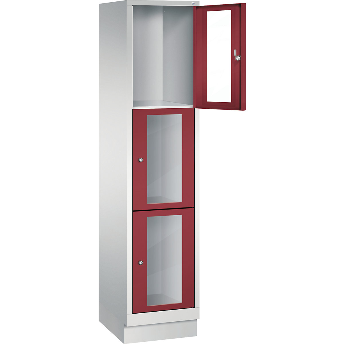 C+P – CLASSIC locker unit, compartment height 510 mm, with plinth (Product illustration 15)
