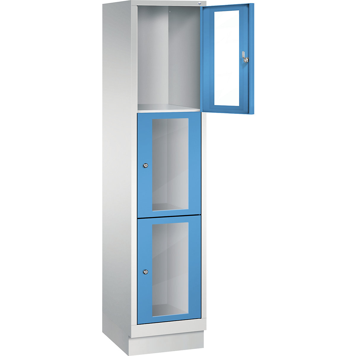 C+P – CLASSIC locker unit, compartment height 510 mm, with plinth (Product illustration 14)