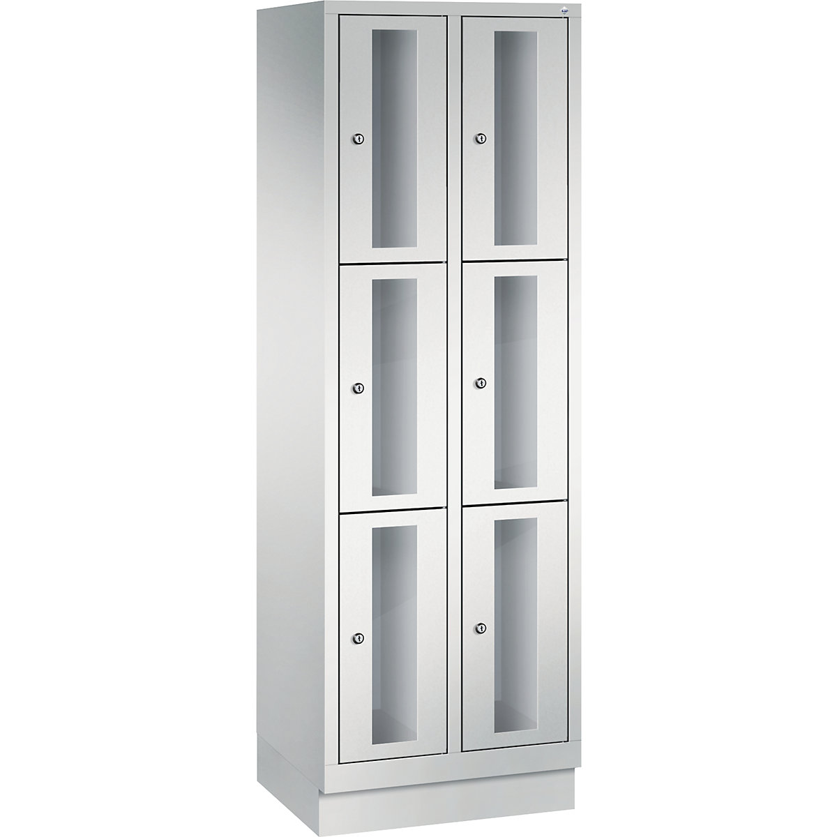 CLASSIC locker unit, compartment height 510 mm, with plinth - C+P
