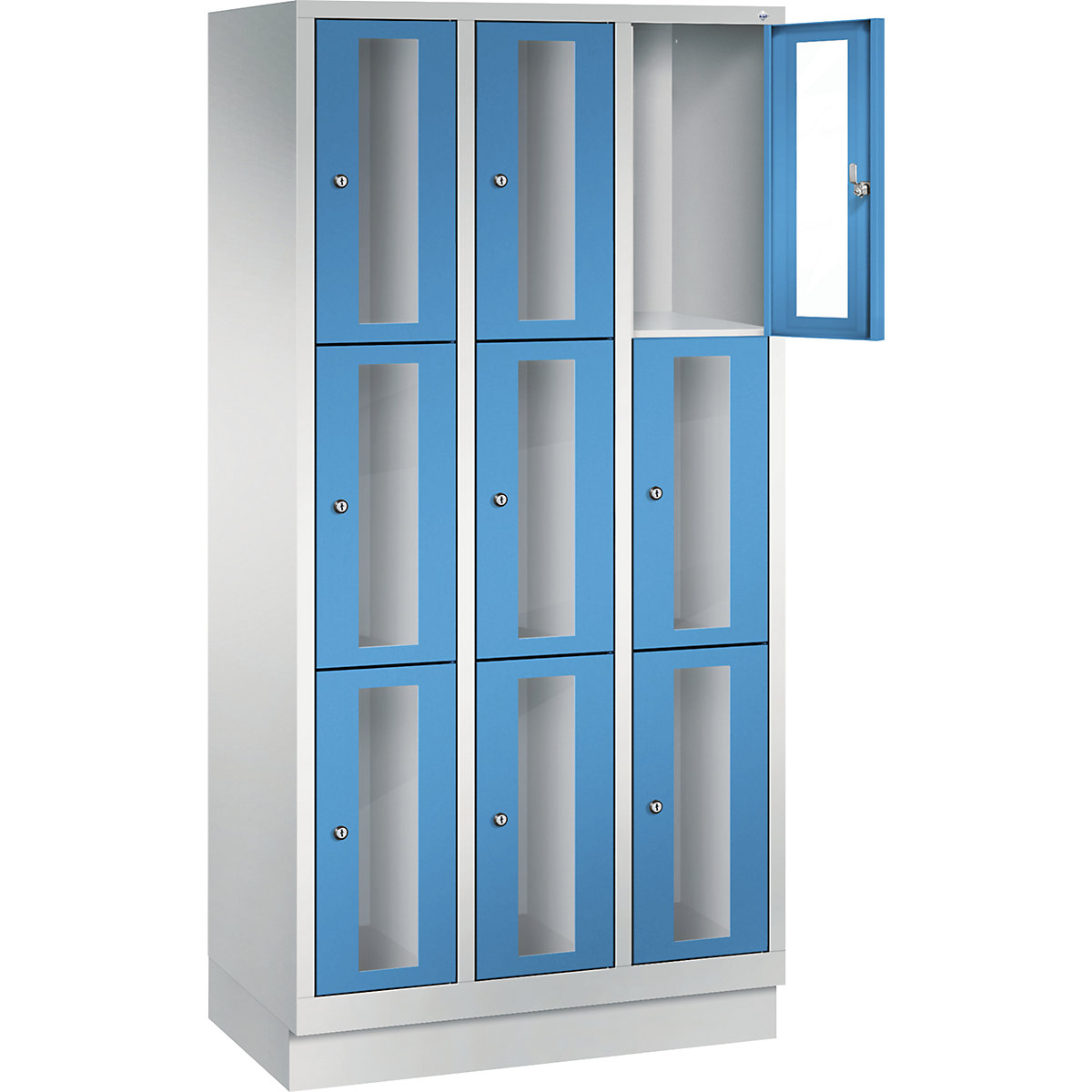 C+P – CLASSIC locker unit, compartment height 510 mm, with plinth (Product illustration 16)