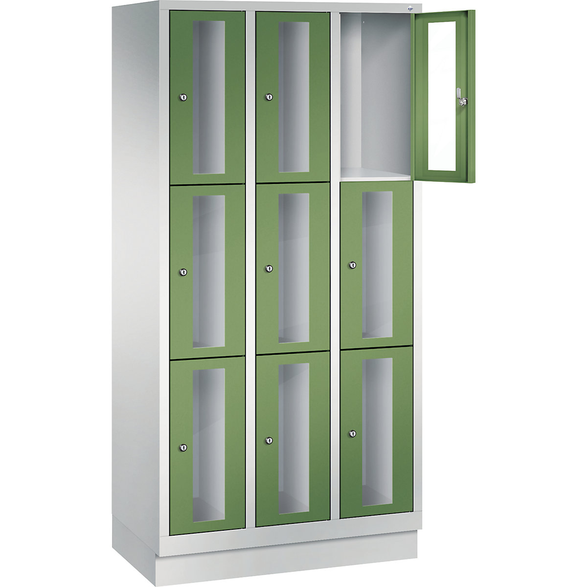 C+P – CLASSIC locker unit, compartment height 510 mm, with plinth (Product illustration 15)