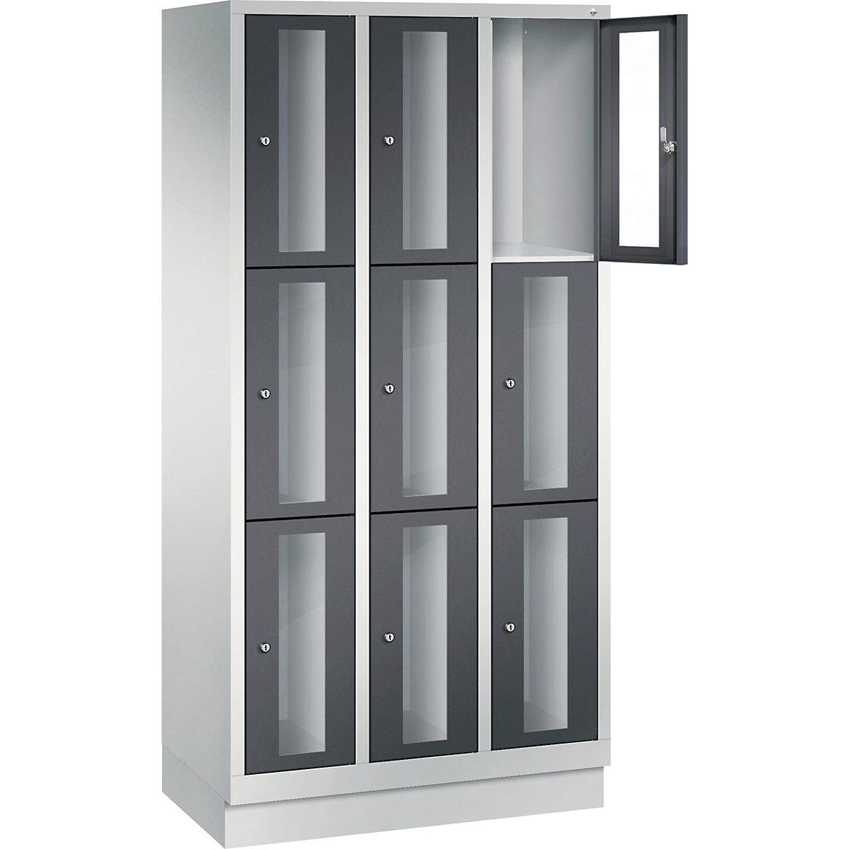 C+P – CLASSIC locker unit, compartment height 510 mm, with plinth (Product illustration 11)