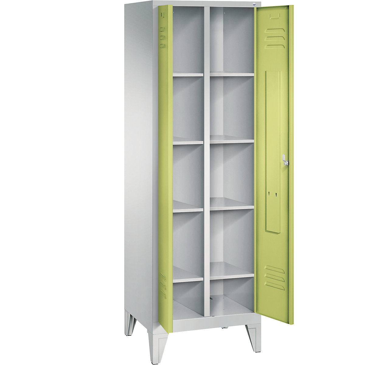 CLASSIC storage cupboard with feet, doors close in the middle – C+P (Product illustration 2)-1