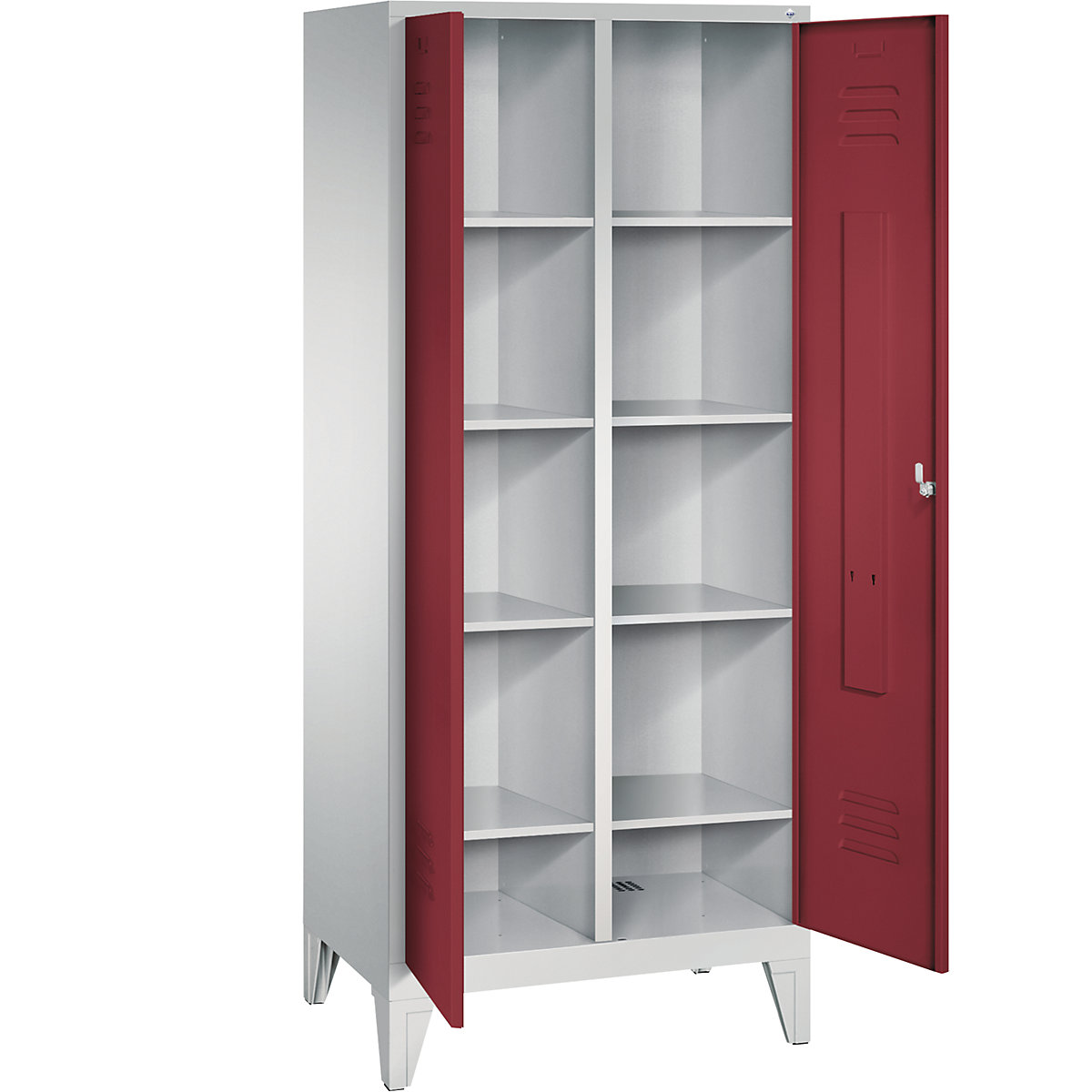 CLASSIC storage cupboard with feet, doors close in the middle – C+P (Product illustration 25)-24