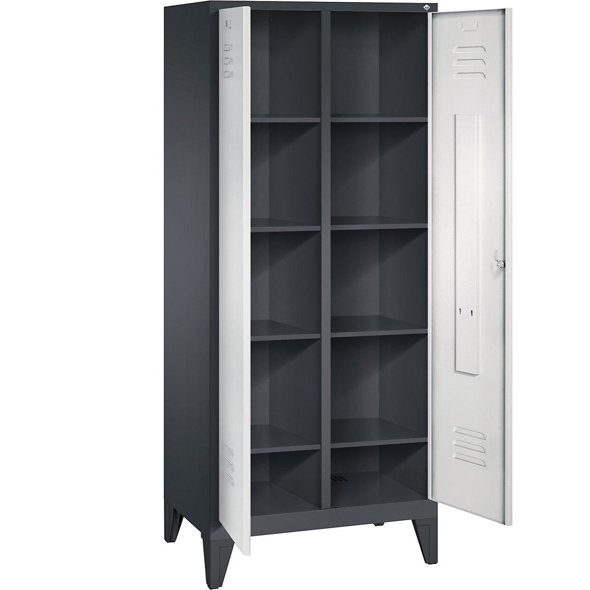 CLASSIC storage cupboard with feet, doors close in the middle – C+P (Product illustration 26)-25