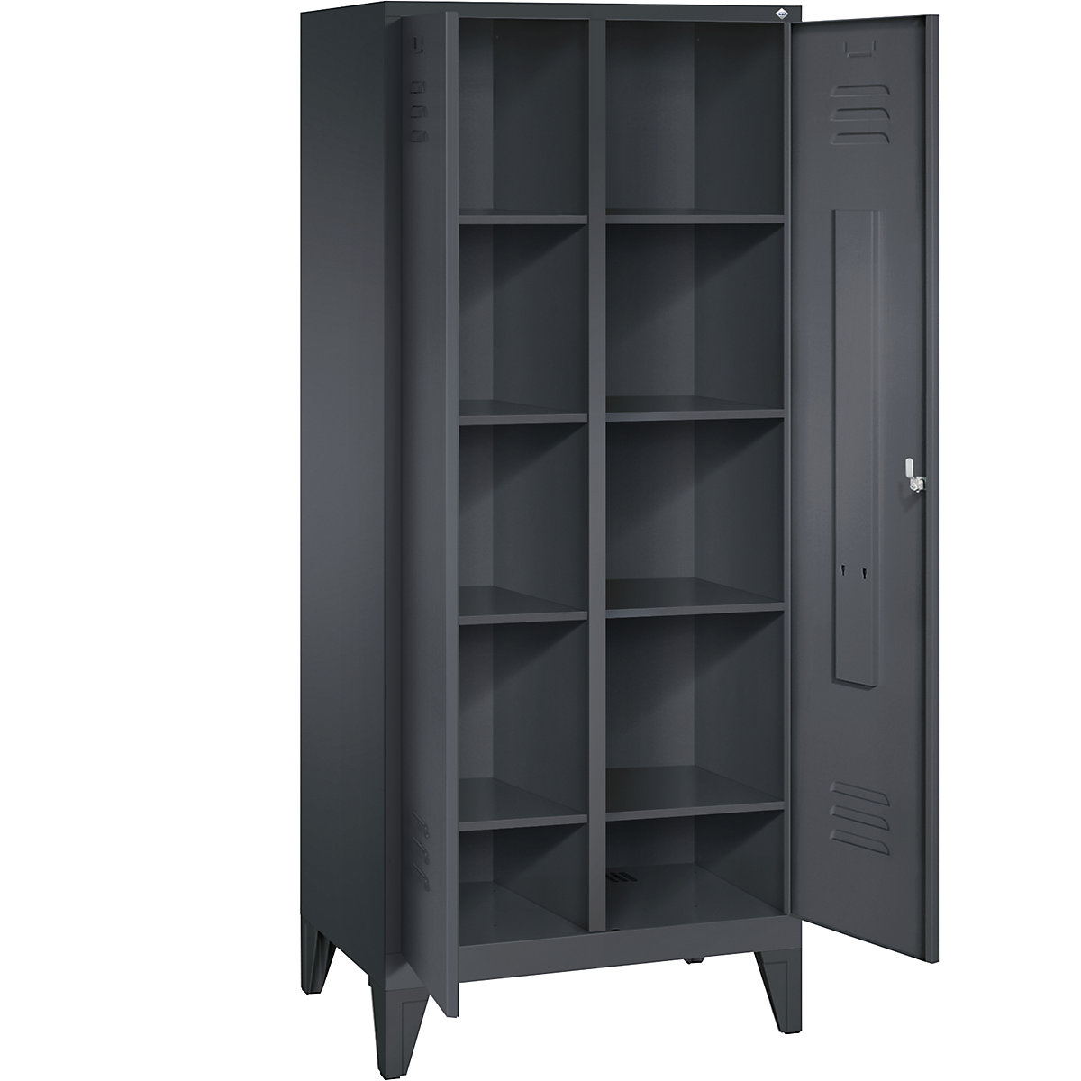 CLASSIC storage cupboard with feet, doors close in the middle – C+P (Product illustration 2)-1