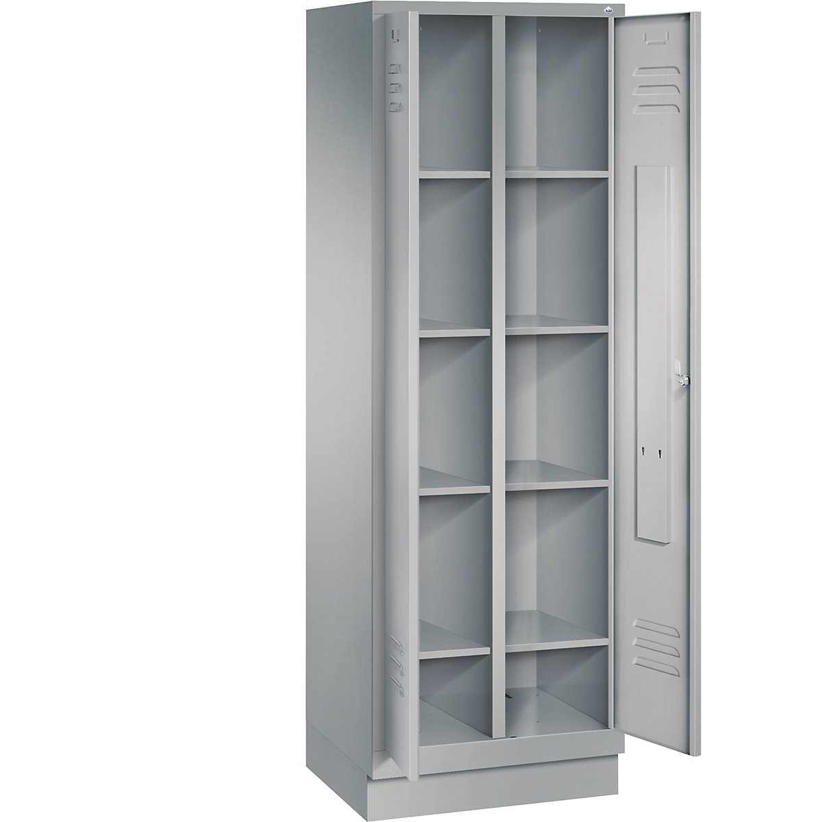 CLASSIC storage cupboard with plinth, doors close in the middle – C+P (Product illustration 28)-27