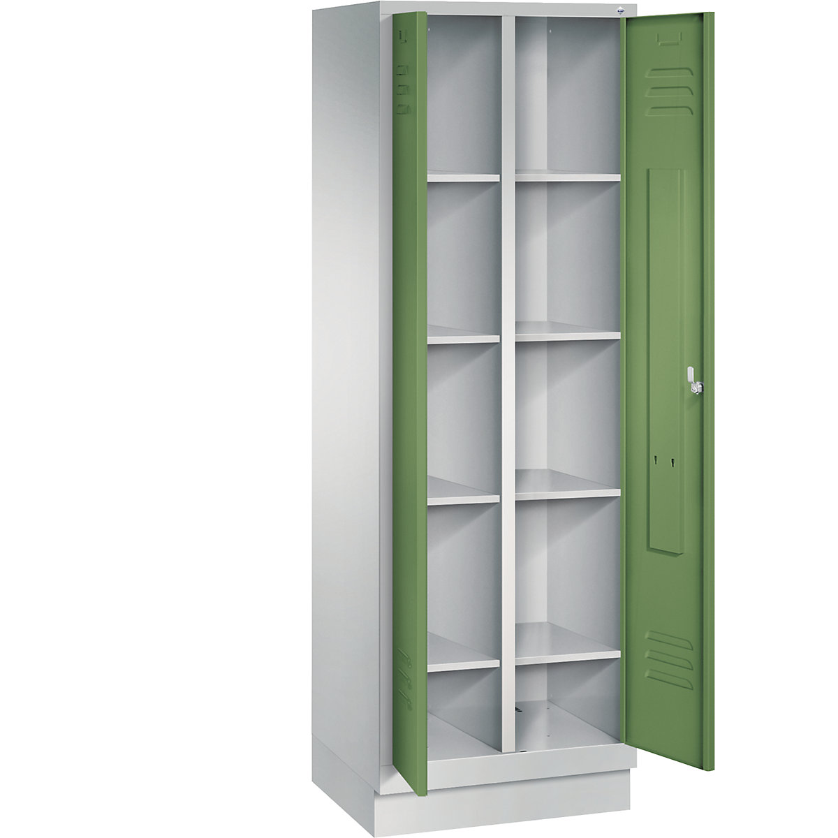 CLASSIC storage cupboard with plinth, doors close in the middle – C+P (Product illustration 24)-23