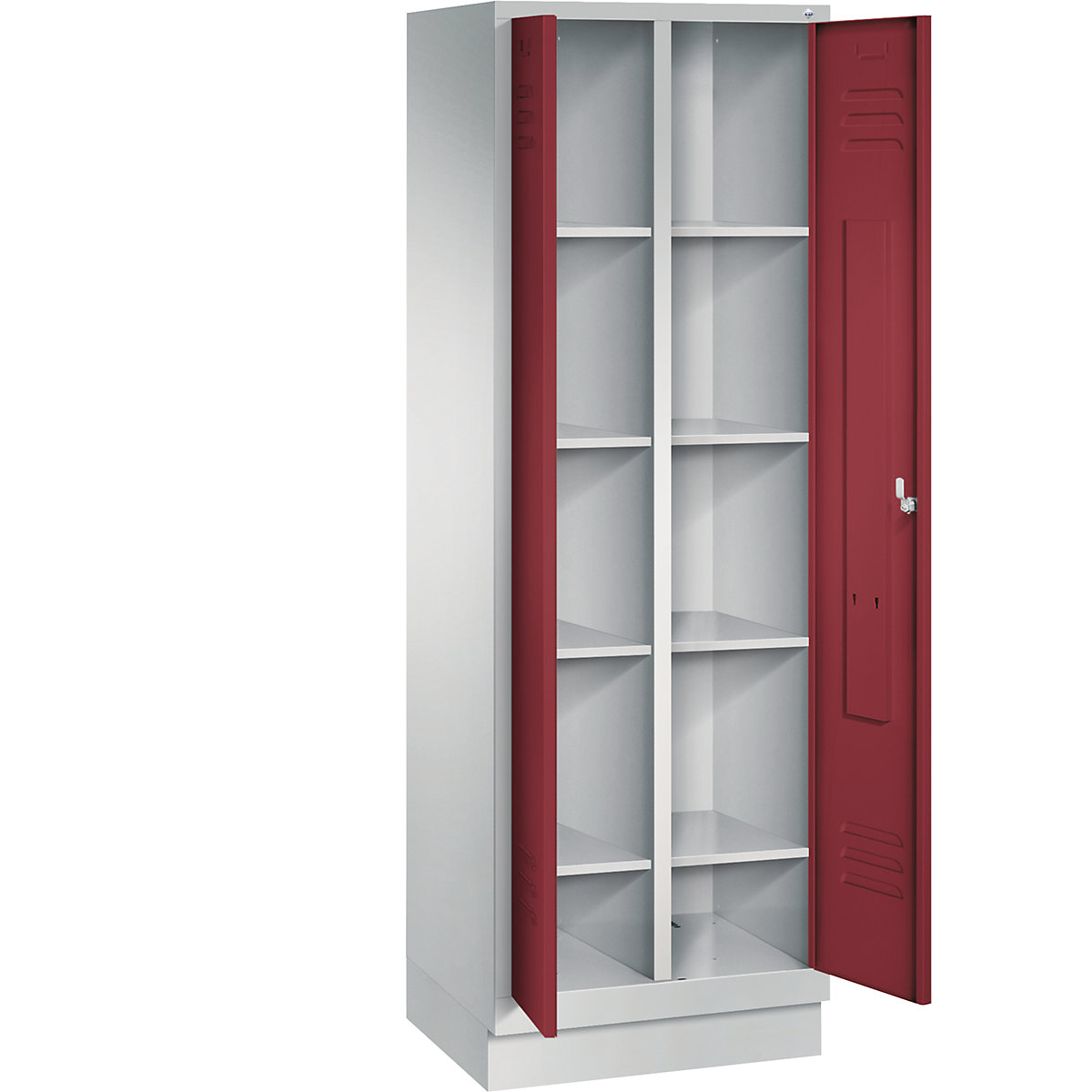 CLASSIC storage cupboard with plinth, doors close in the middle – C+P (Product illustration 20)-19