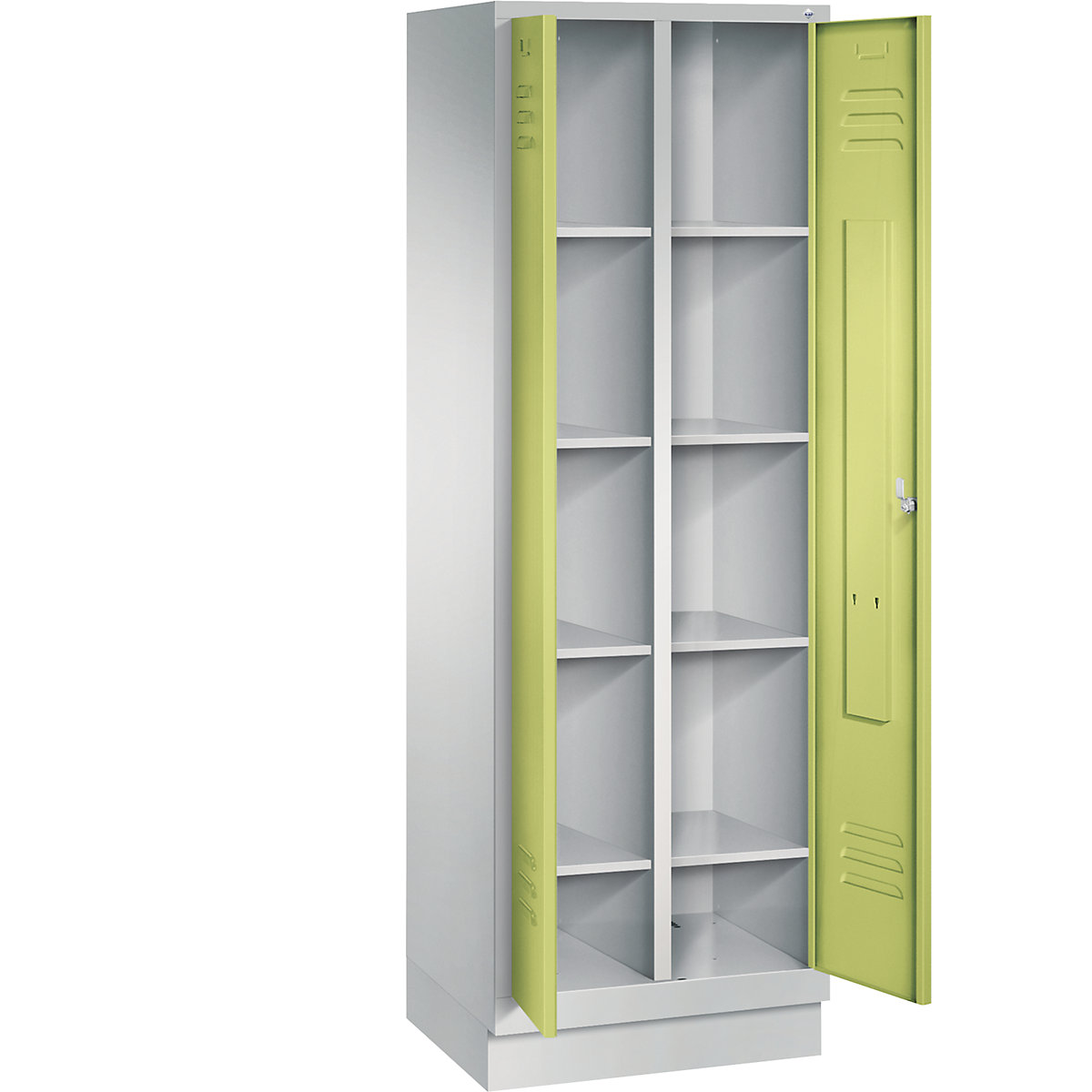 CLASSIC storage cupboard with plinth, doors close in the middle – C+P (Product illustration 19)-18