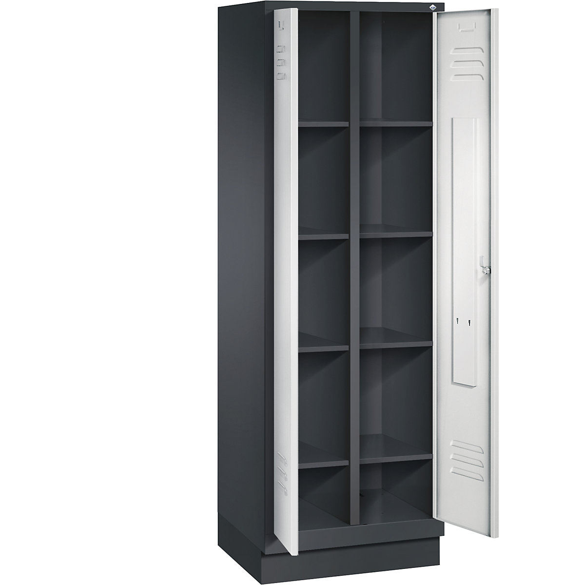 CLASSIC storage cupboard with plinth, doors close in the middle – C+P (Product illustration 26)-25