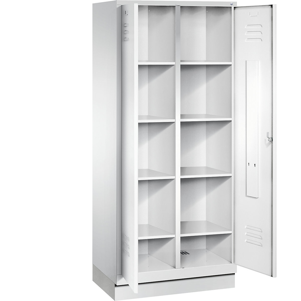 CLASSIC storage cupboard with plinth, doors close in the middle – C+P (Product illustration 24)-23