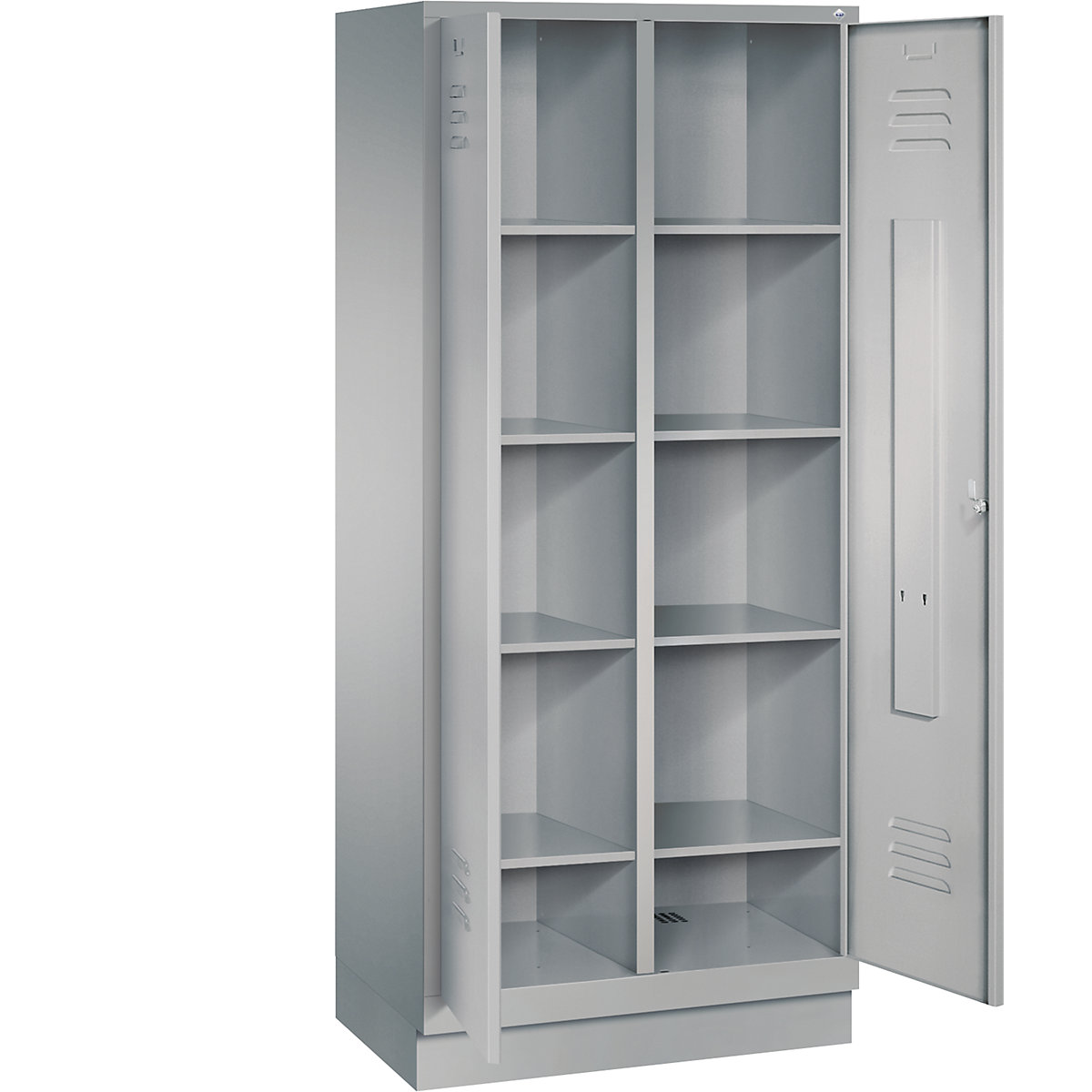 CLASSIC storage cupboard with plinth, doors close in the middle – C+P (Product illustration 27)-26