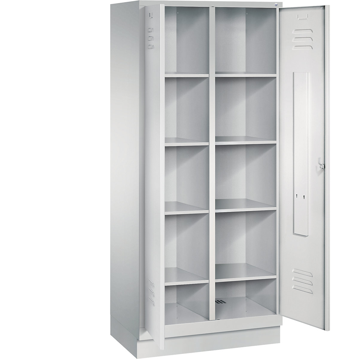 CLASSIC storage cupboard with plinth, doors close in the middle – C+P (Product illustration 2)-1