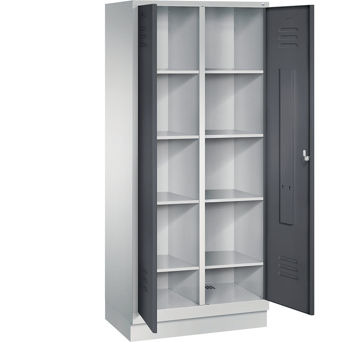 CLASSIC storage cupboard with plinth, doors close in the middle – C+P (Product illustration 20)-19