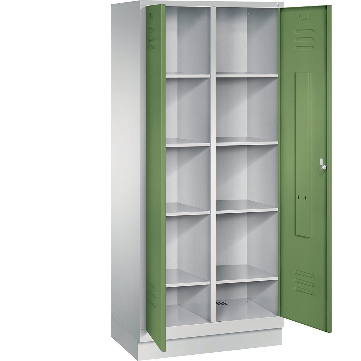 CLASSIC storage cupboard with plinth, doors close in the middle – C+P (Product illustration 21)-20