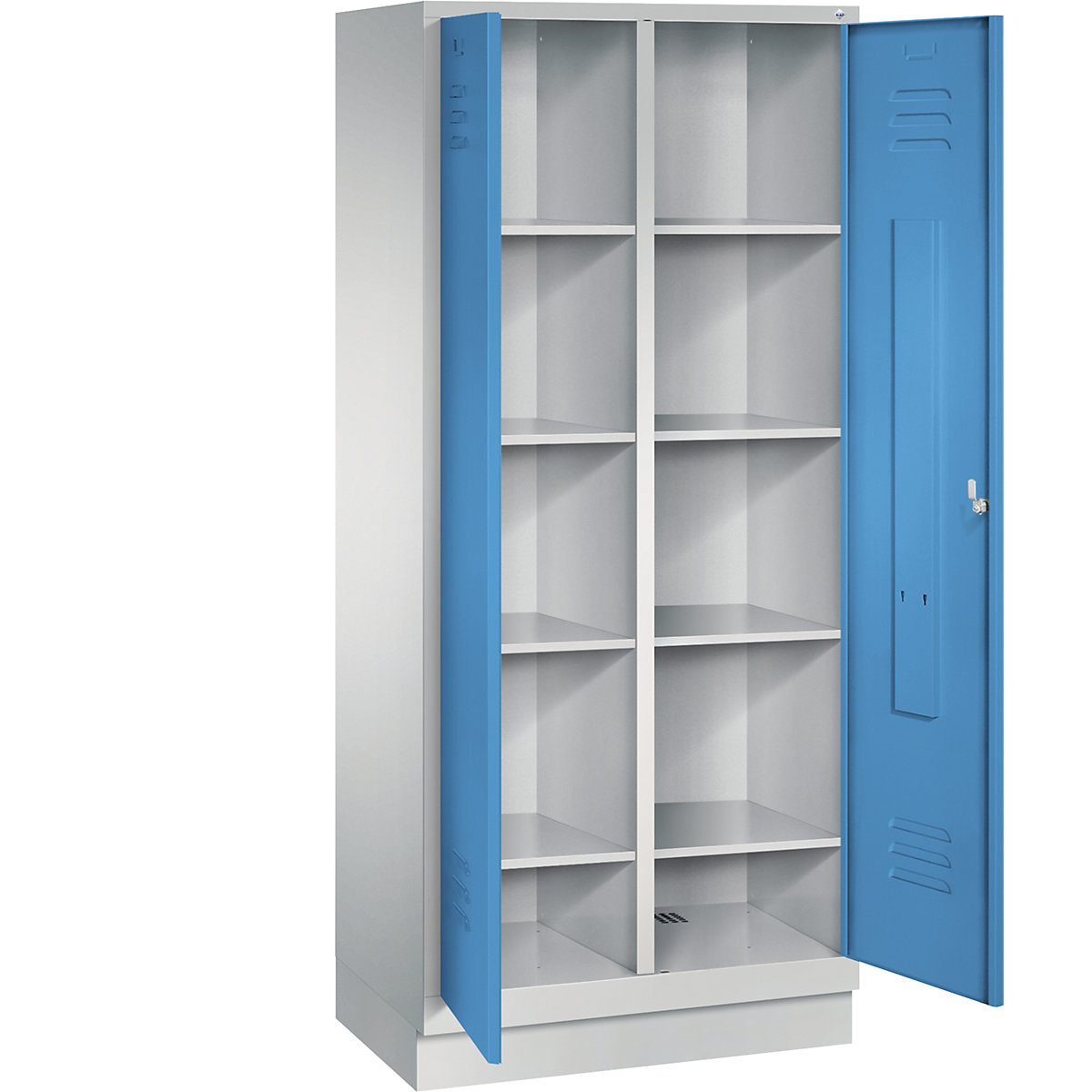 CLASSIC storage cupboard with plinth, doors close in the middle – C+P (Product illustration 22)-21