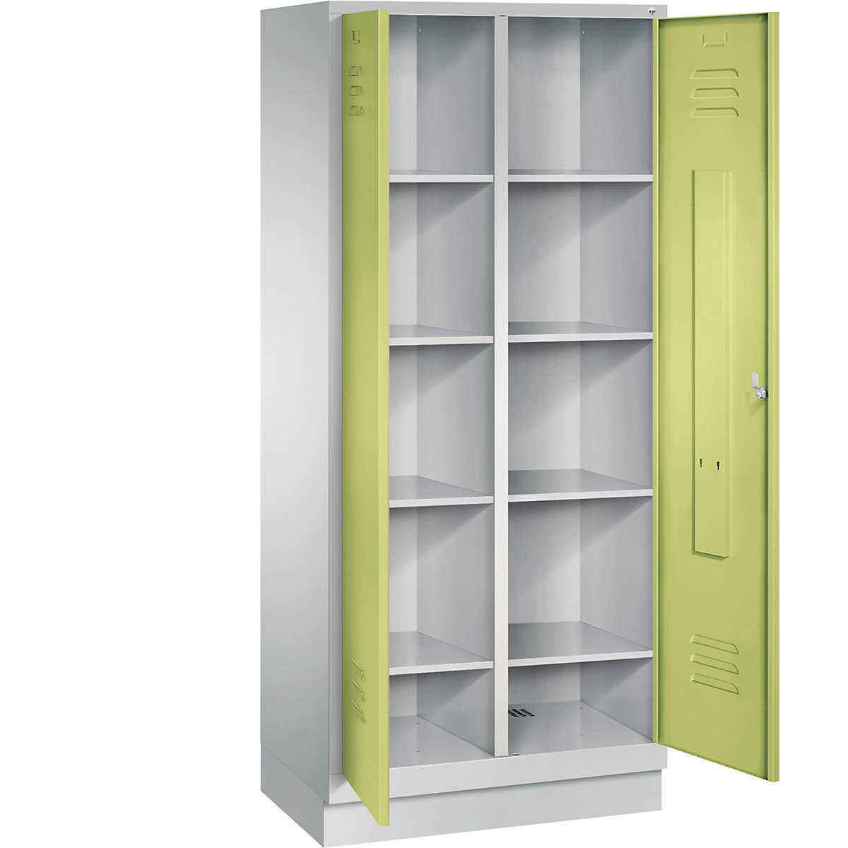 CLASSIC storage cupboard with plinth, doors close in the middle – C+P (Product illustration 23)-22