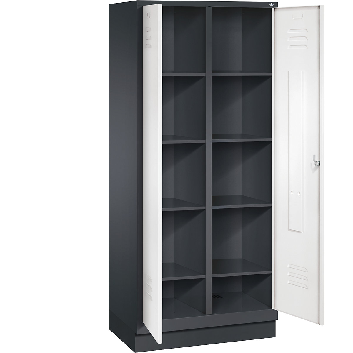 CLASSIC storage cupboard with plinth, doors close in the middle – C+P (Product illustration 28)-27