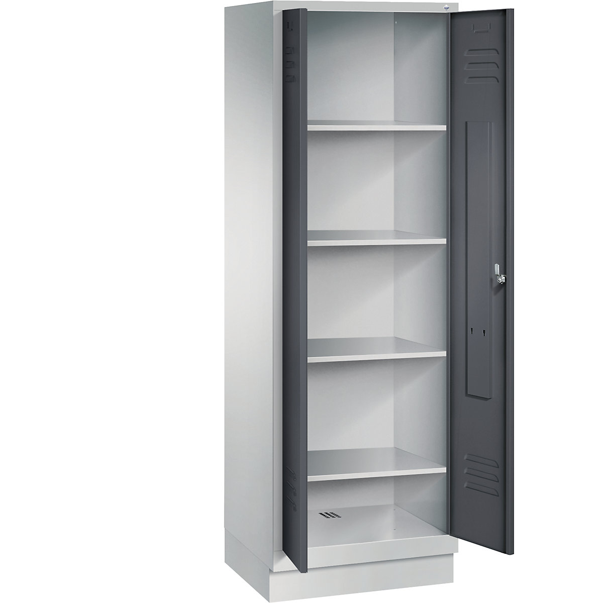 CLASSIC storage cupboard with plinth, doors close in the middle – C+P (Product illustration 2)-1