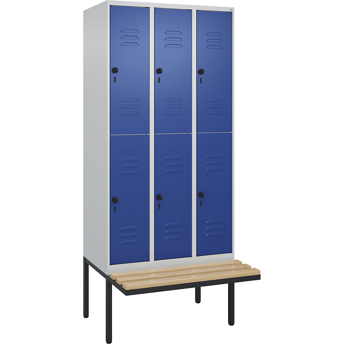 Classic PLUS bench seat double deck clothes locker – C+P (Product illustration 2)-1