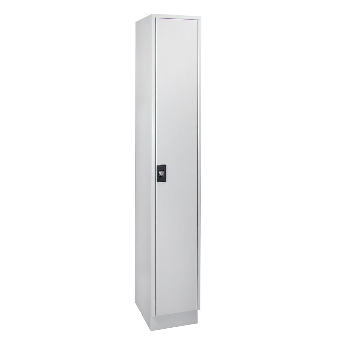 Cloakroom locker – Wolf, 1 x 300 mm wide compartment, light grey / light grey-4