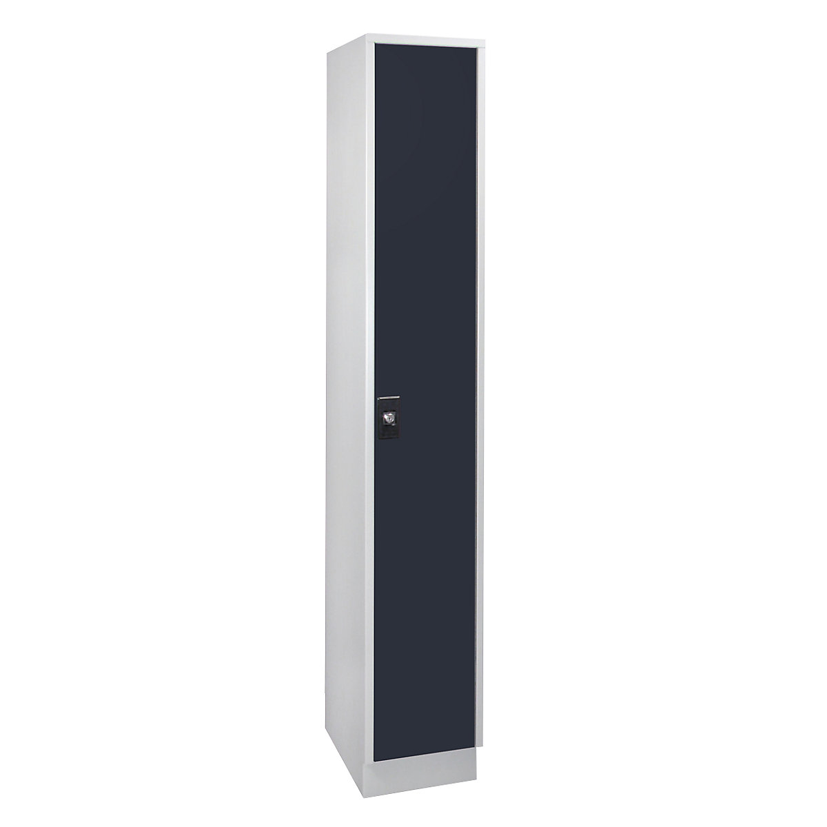 Cloakroom locker – Wolf, 1 x 300 mm wide compartment, light grey / anthracite grey-7