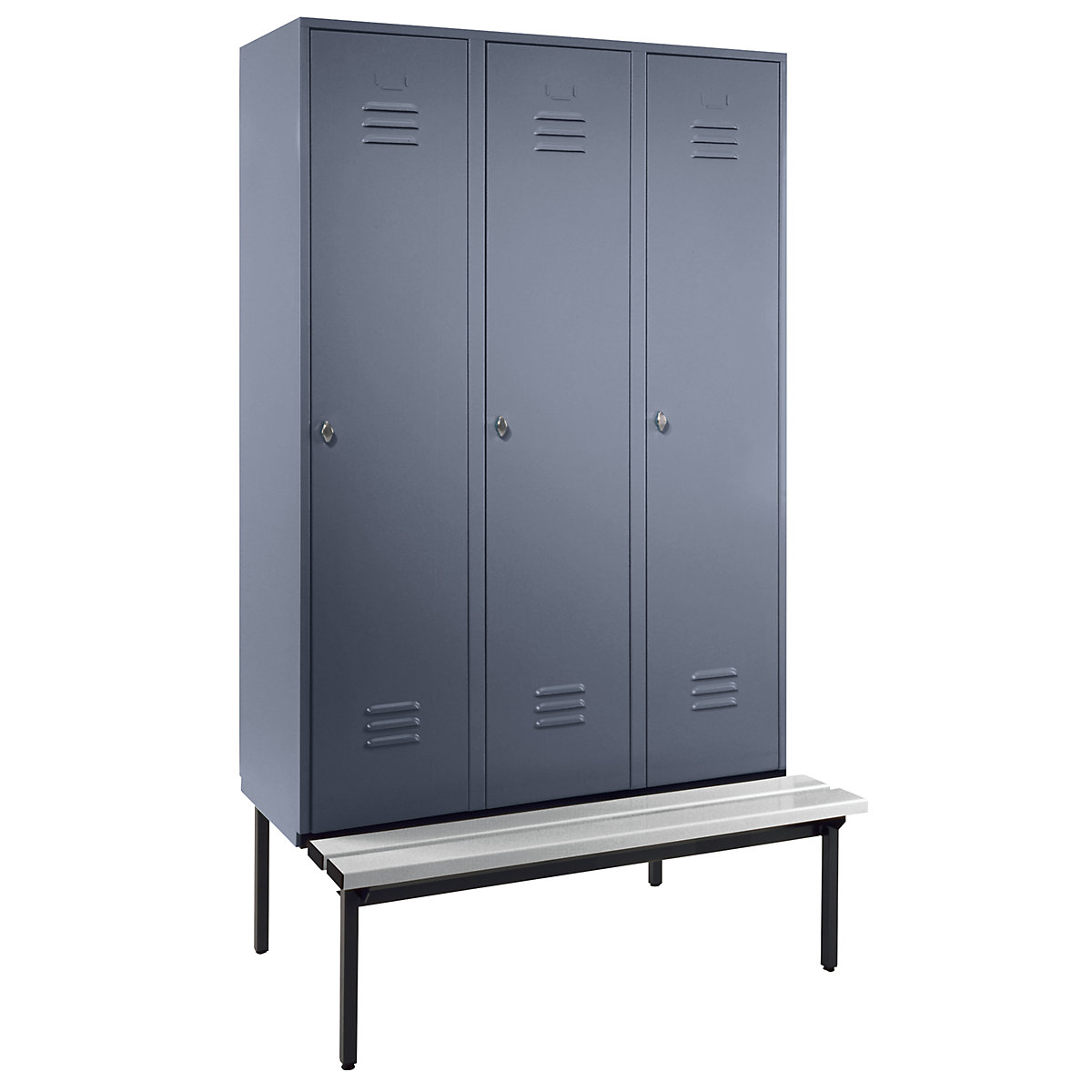Clothes locker with bench mounted underneath – Wolf