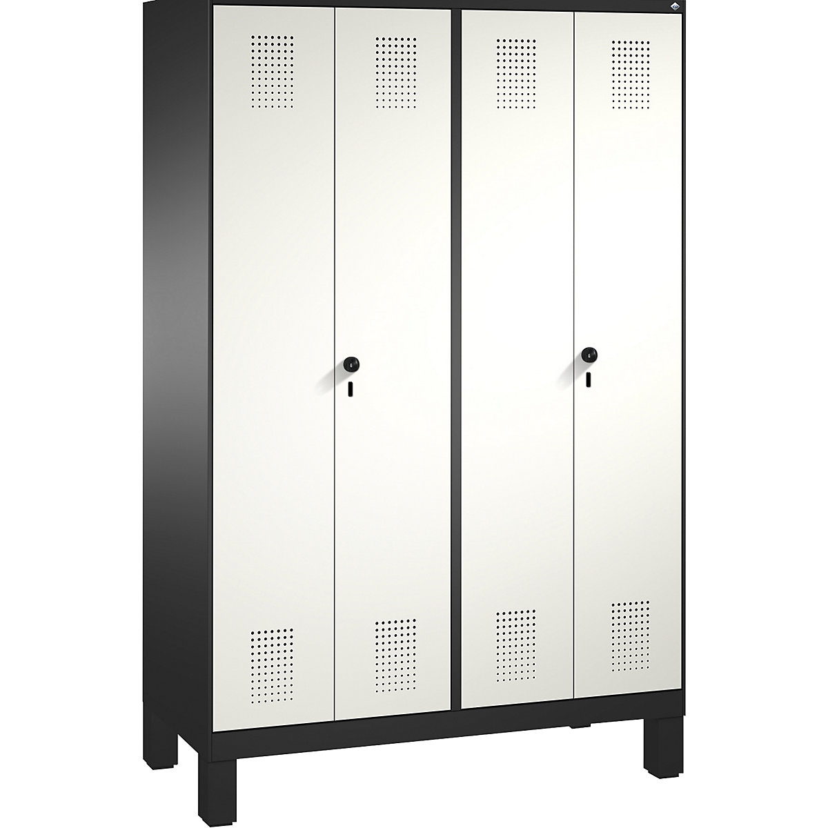 EVOLO cloakroom locker, doors close in the middle – C+P