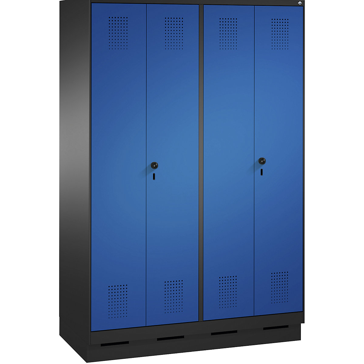 EVOLO cloakroom locker, doors close in the middle – C+P