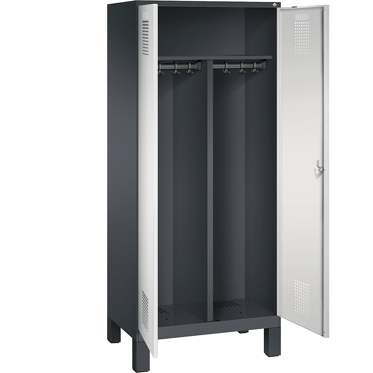 EVOLO cloakroom locker, doors close in the middle – C+P (Product illustration 25)-24