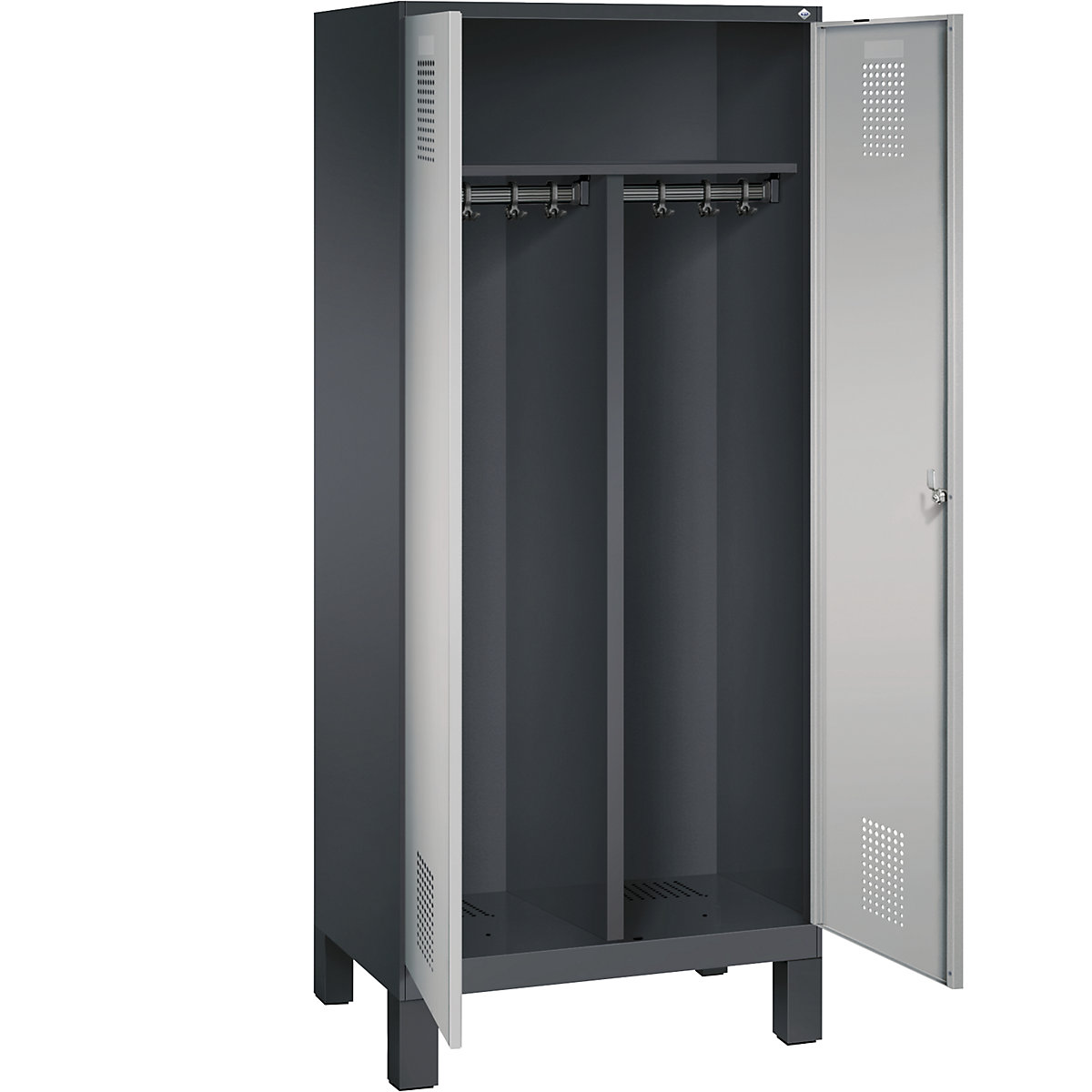 EVOLO cloakroom locker, doors close in the middle – C+P (Product illustration 26)-25