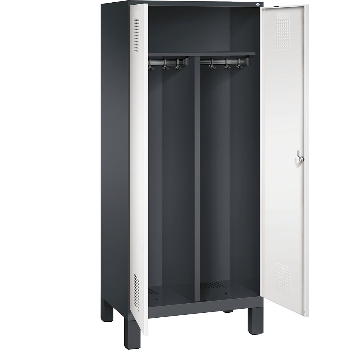 EVOLO cloakroom locker, doors close in the middle – C+P (Product illustration 27)-26