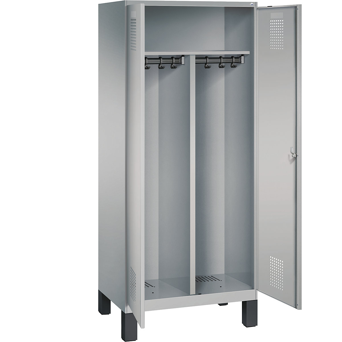 EVOLO cloakroom locker, doors close in the middle – C+P (Product illustration 2)-1