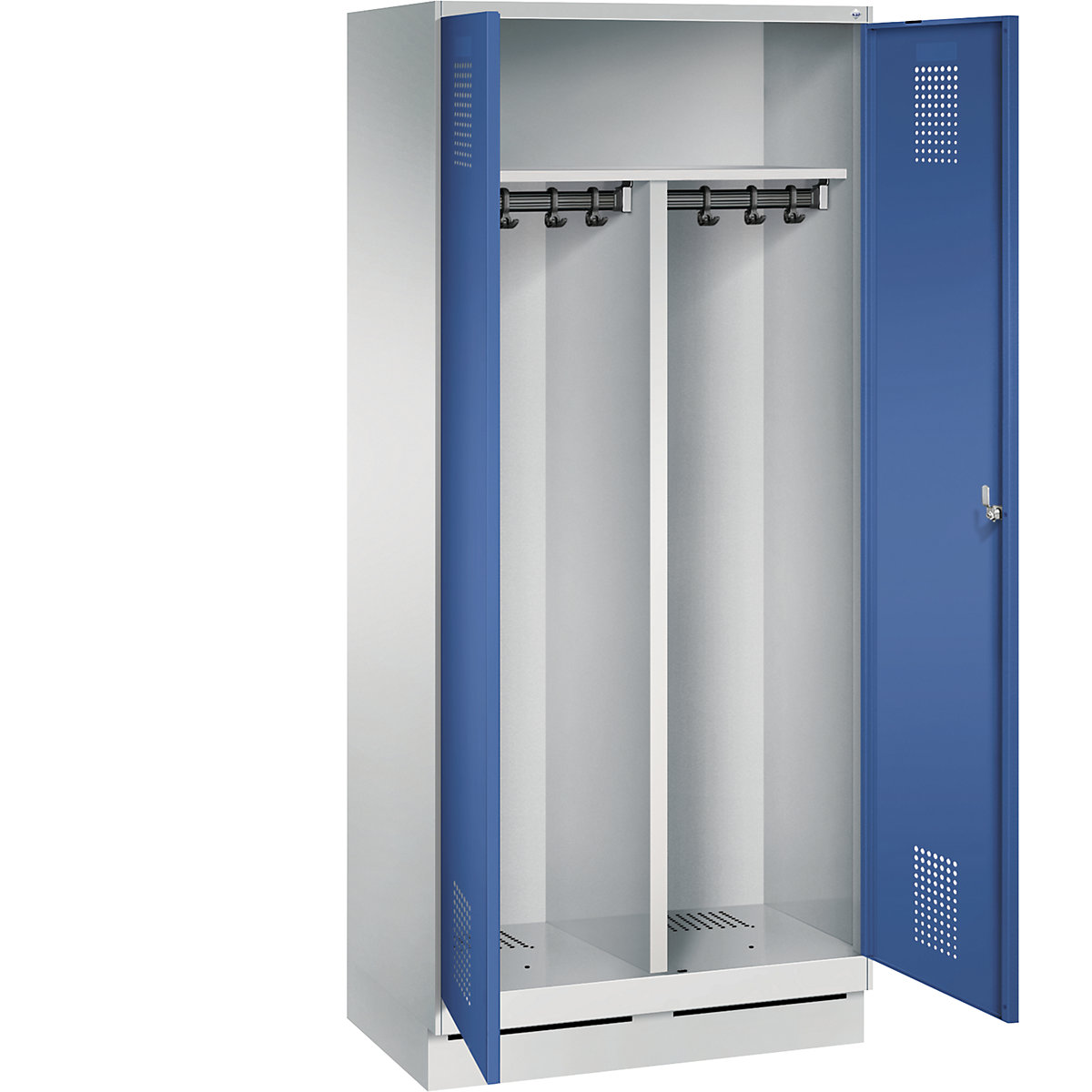 EVOLO cloakroom locker, doors close in the middle – C+P (Product illustration 2)-1