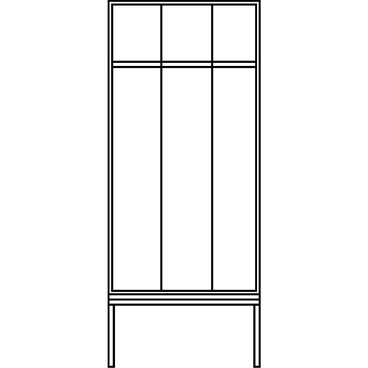 EVOLO cloakroom locker – C+P (Product illustration 4)-3