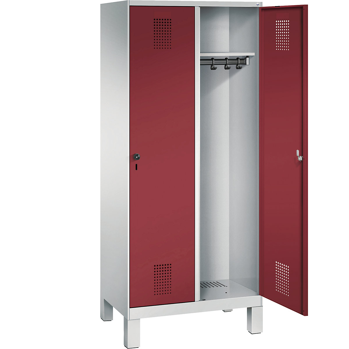 EVOLO cloakroom locker, with feet – C+P (Product illustration 24)-23