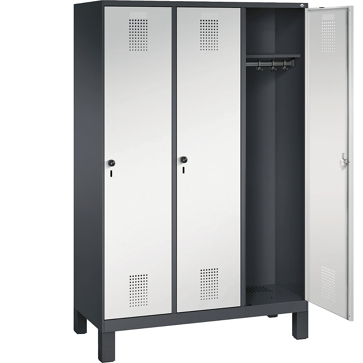 EVOLO cloakroom locker, with feet – C+P (Product illustration 27)-26