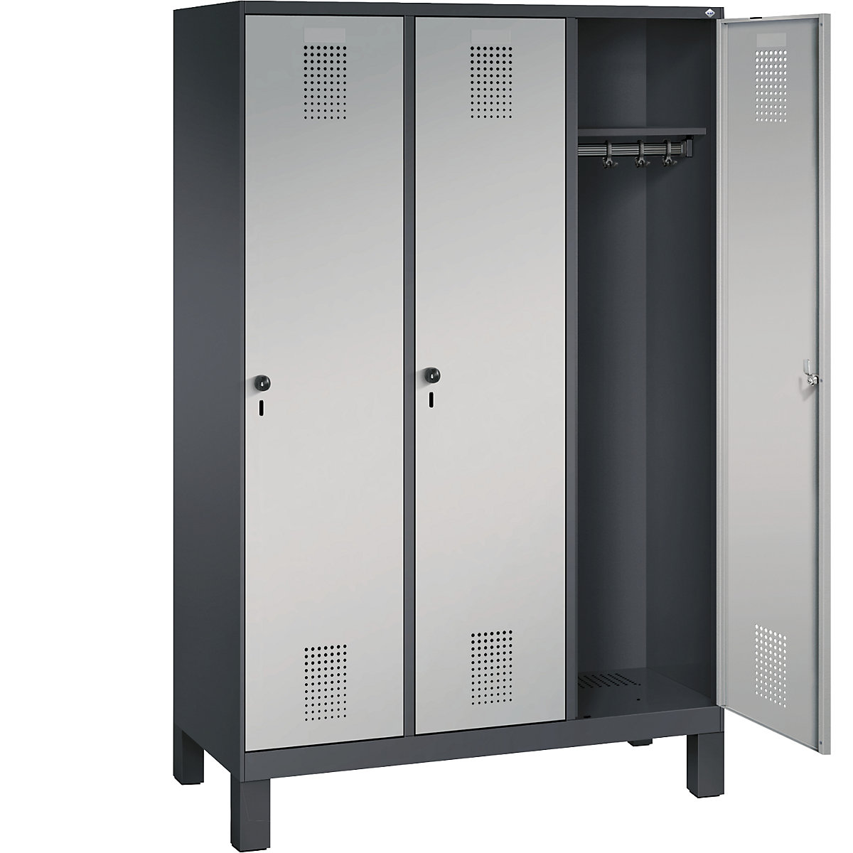 EVOLO cloakroom locker, with feet – C+P (Product illustration 25)-24