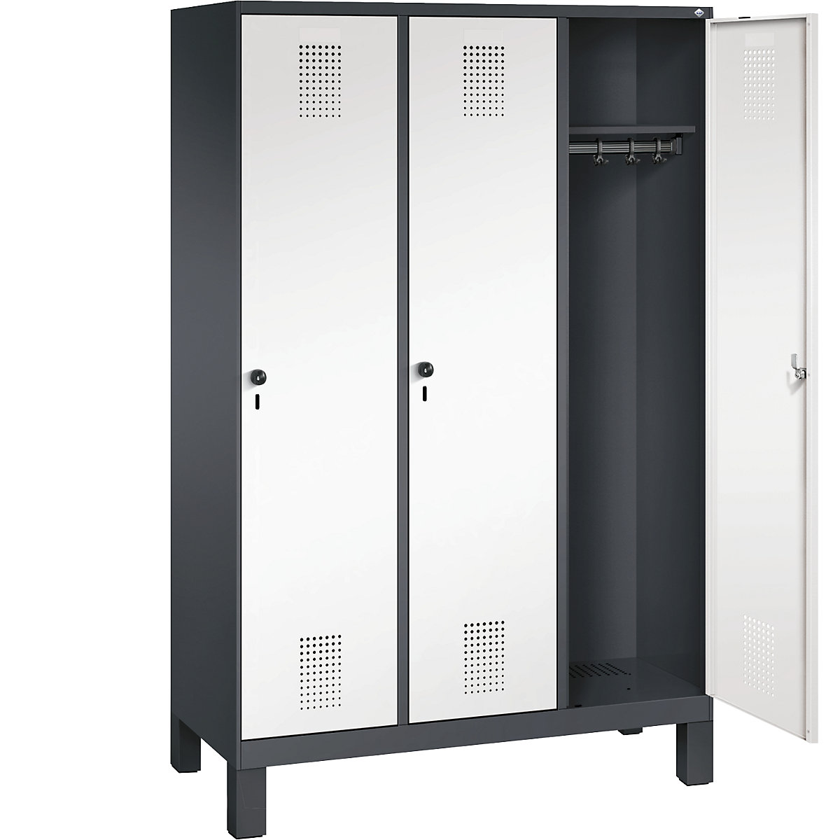EVOLO cloakroom locker, with feet – C+P (Product illustration 18)-17