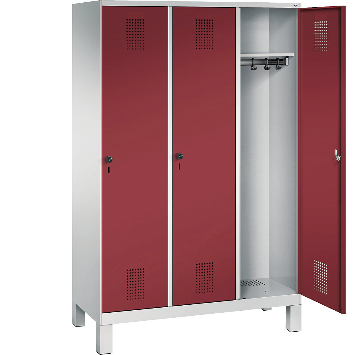 EVOLO cloakroom locker, with feet – C+P (Product illustration 26)-25