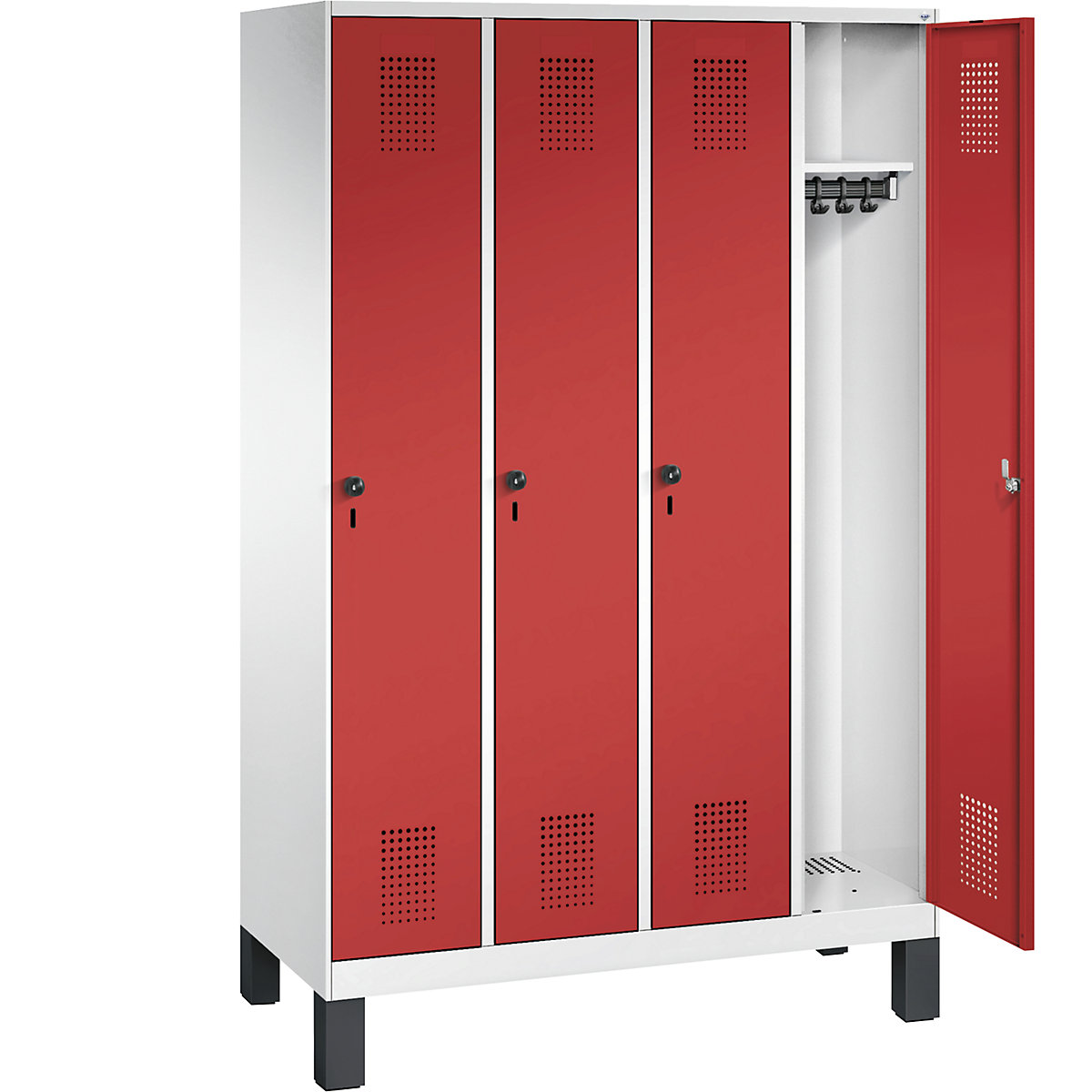 EVOLO cloakroom locker, with feet – C+P (Product illustration 21)-20