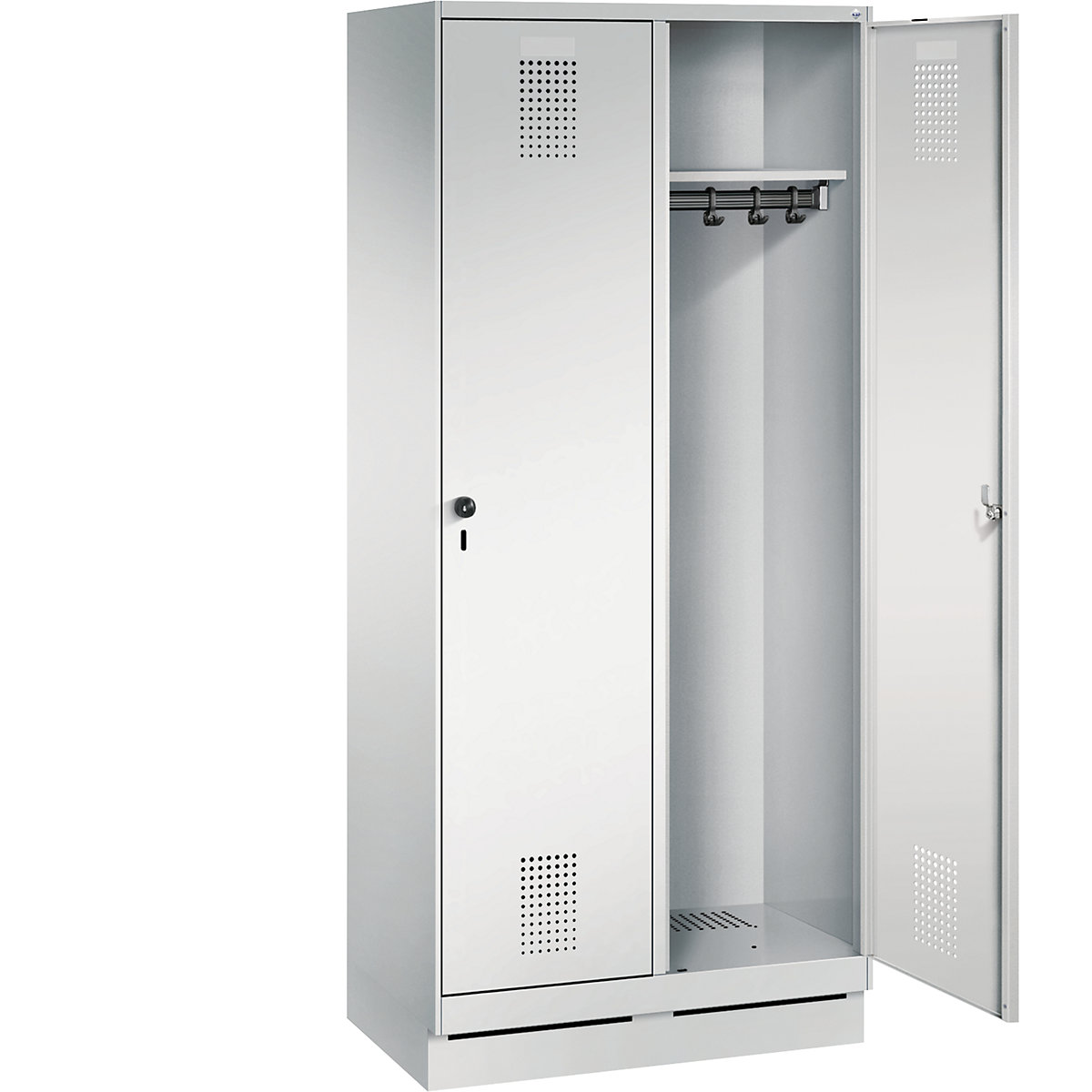 EVOLO cloakroom locker, with plinth – C+P (Product illustration 2)-1