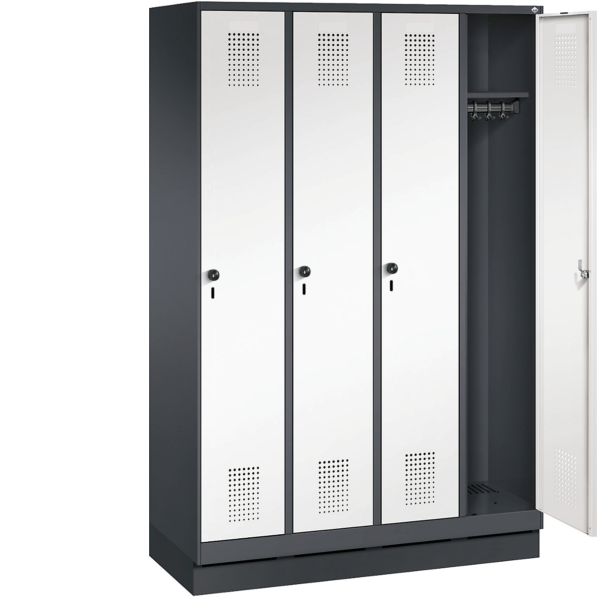 EVOLO cloakroom locker, with plinth – C+P (Product illustration 23)-22