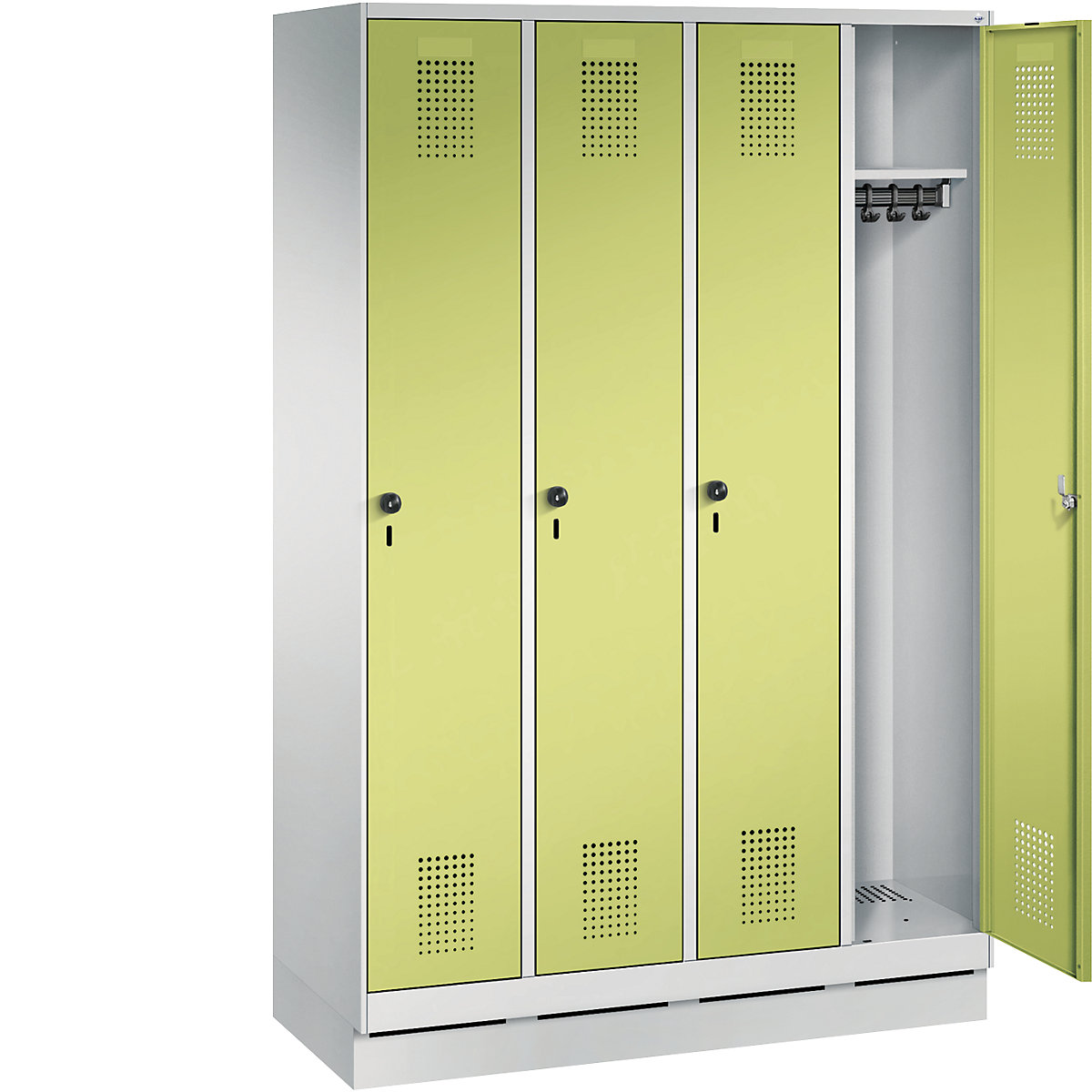 EVOLO cloakroom locker, with plinth – C+P (Product illustration 21)-20