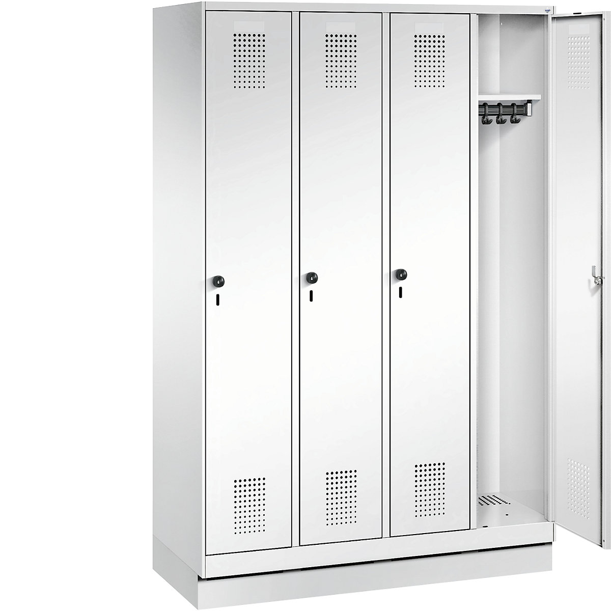 EVOLO cloakroom locker, with plinth – C+P (Product illustration 20)-19