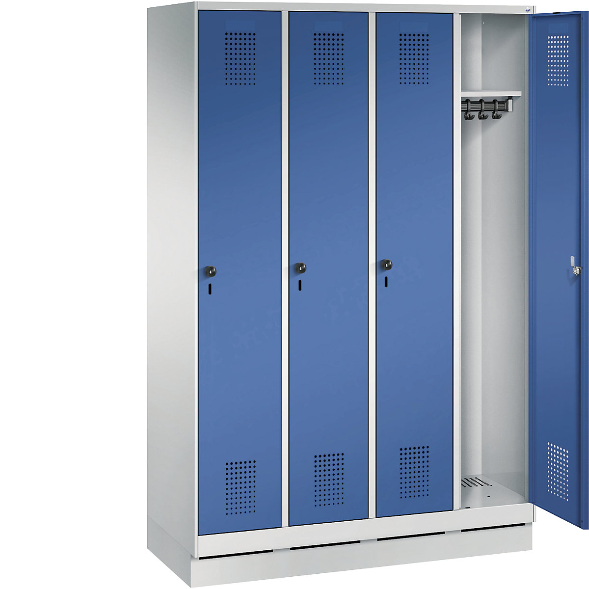 EVOLO cloakroom locker, with plinth – C+P (Product illustration 24)-23